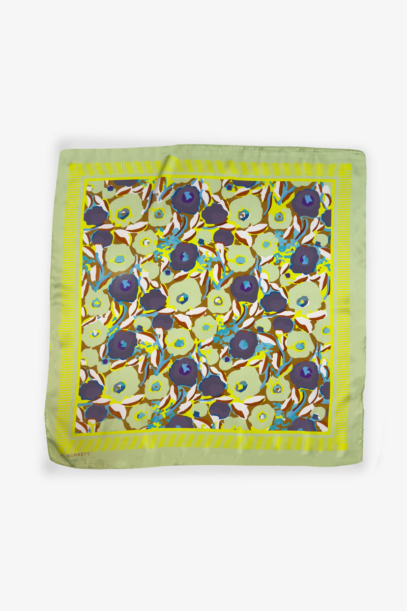 Pistachio Floral Silktouch Neckerchief