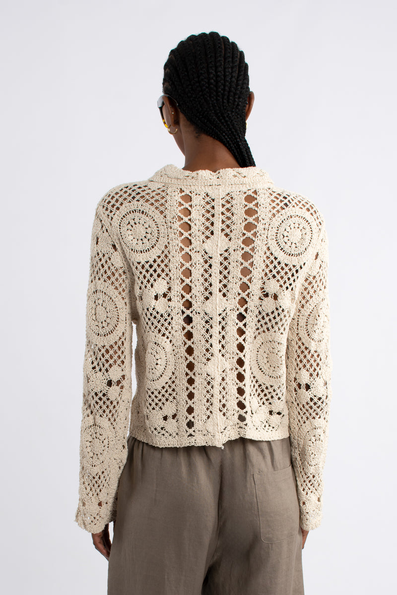 Crochet Cardigan - Cream
