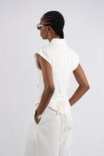 Cap Sleeve Belted Jacket