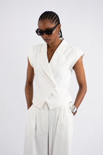 Cap Sleeve Belted Jacket