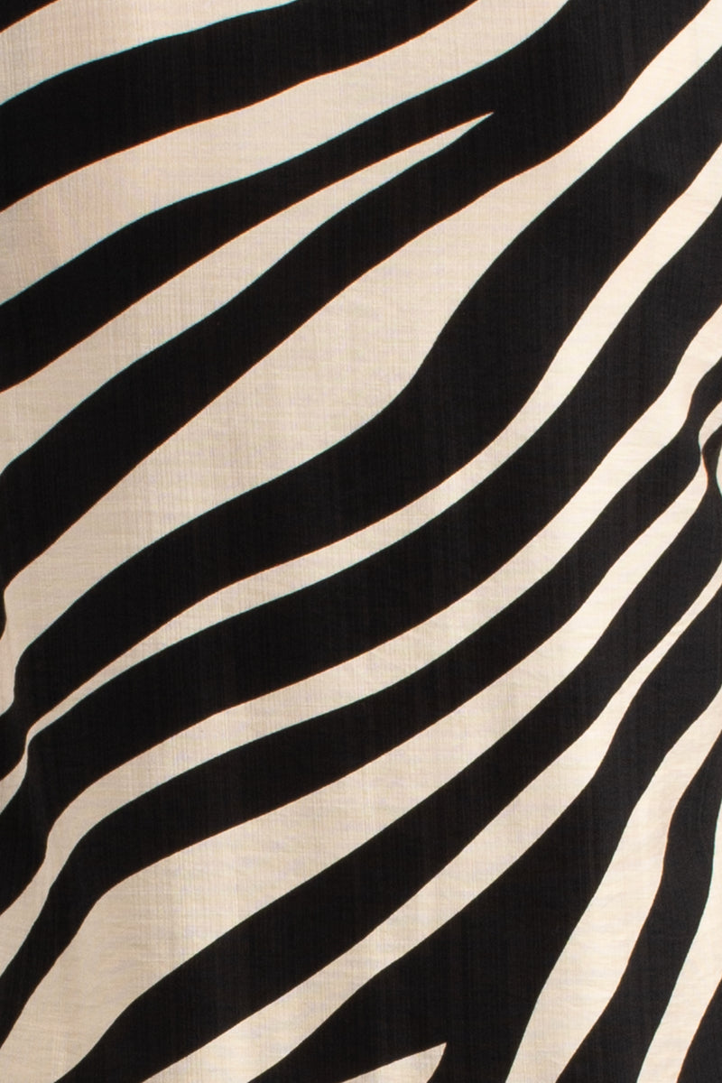 Sleeveless Animal Print Oversize Dress