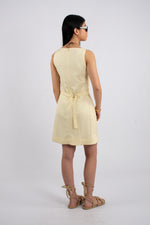 Sleeveless Belted Back Mini Dress