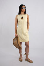 Sleeveless Belted Back Mini Dress