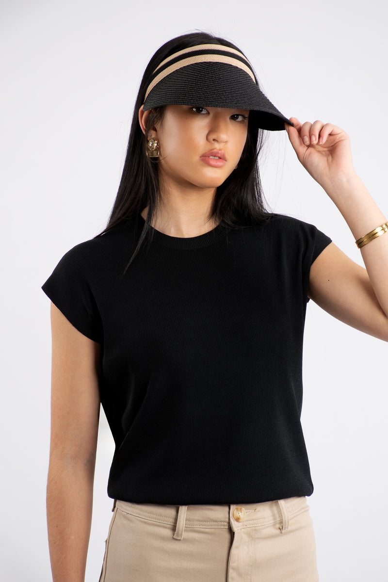Raffia Peak Cap