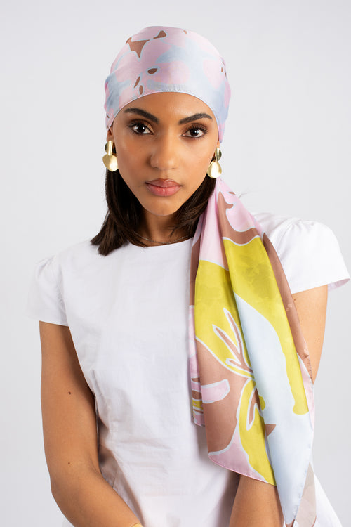 Silk Touch Soft Floral Scarf