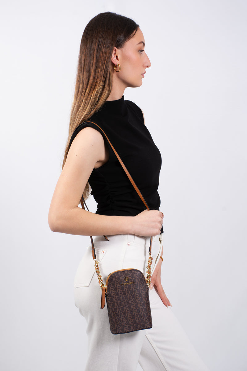 Cellphone Crossbody Pouch - Gold