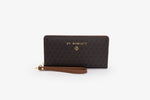 The Rachel Wallet - JB logo Brown