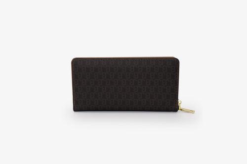 The Rachel Wallet - JB logo Brown
