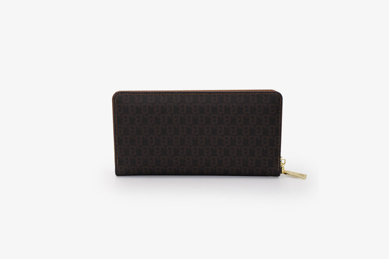 The Rachel Wallet - JB logo Brown