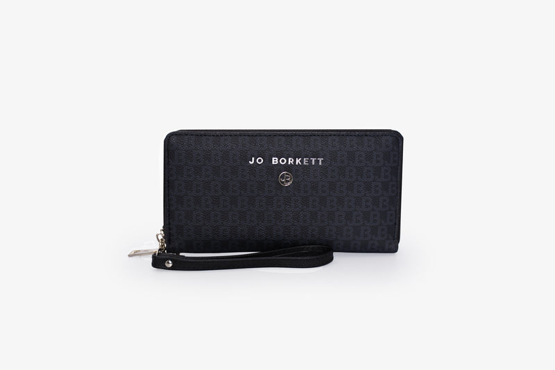 The Rachel Wallet - JB logo Black