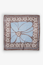 Silk Touch Magnolia Neckerchief - Brown