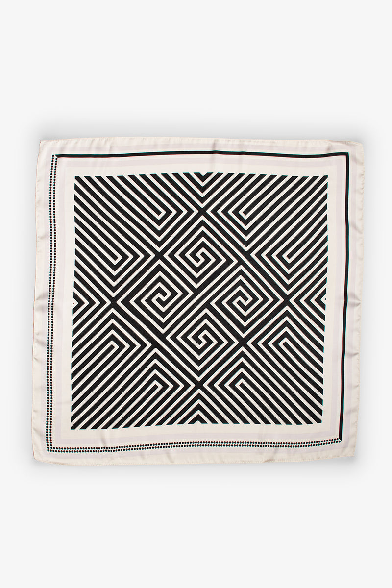 Silk Touch Geometric Neckerchief