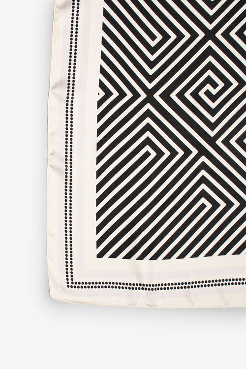 Silk Touch Geometric Neckerchief