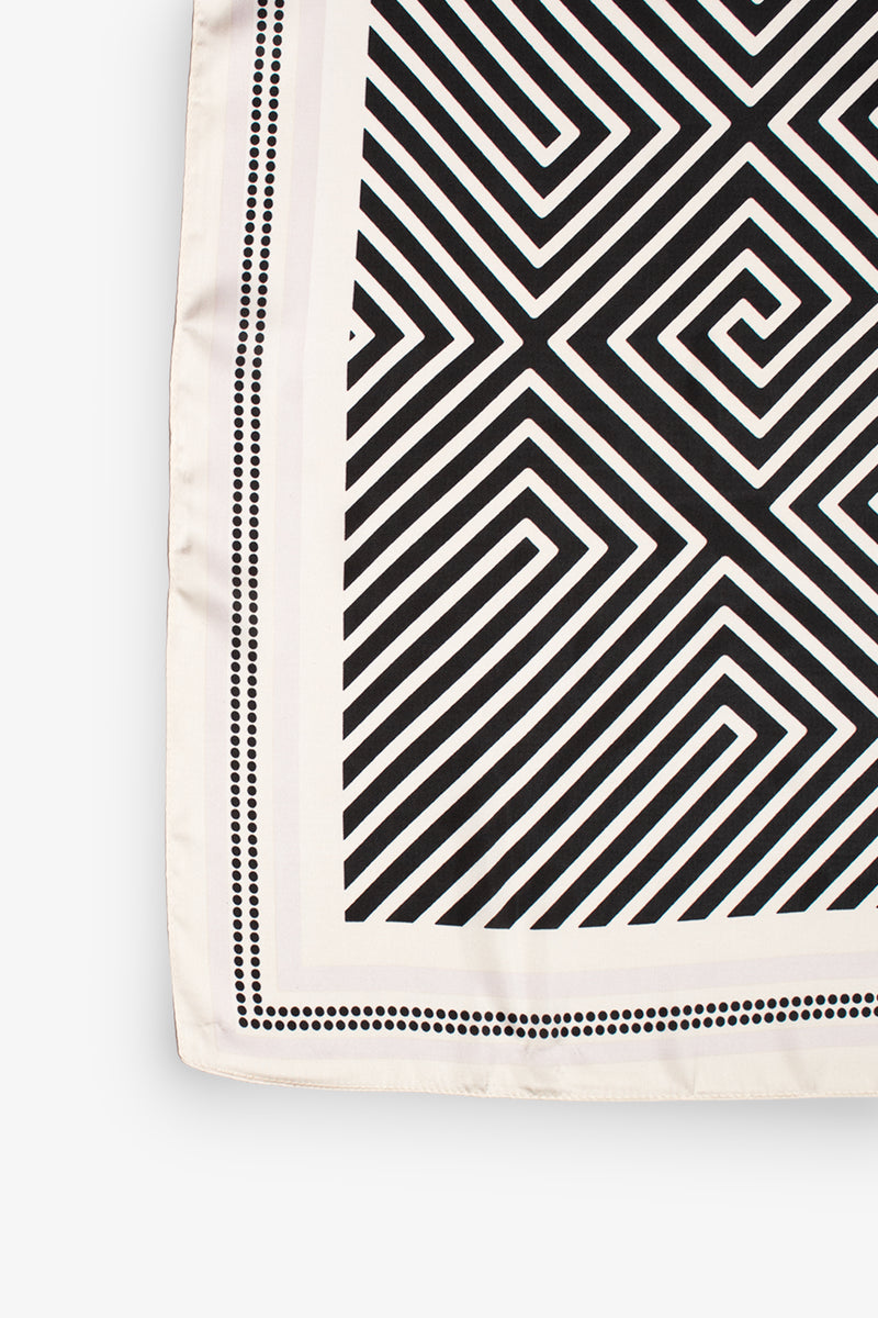 Silk Touch Geometric Neckerchief