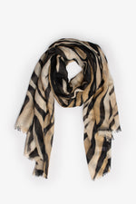 Voile Tiger Print Scarf