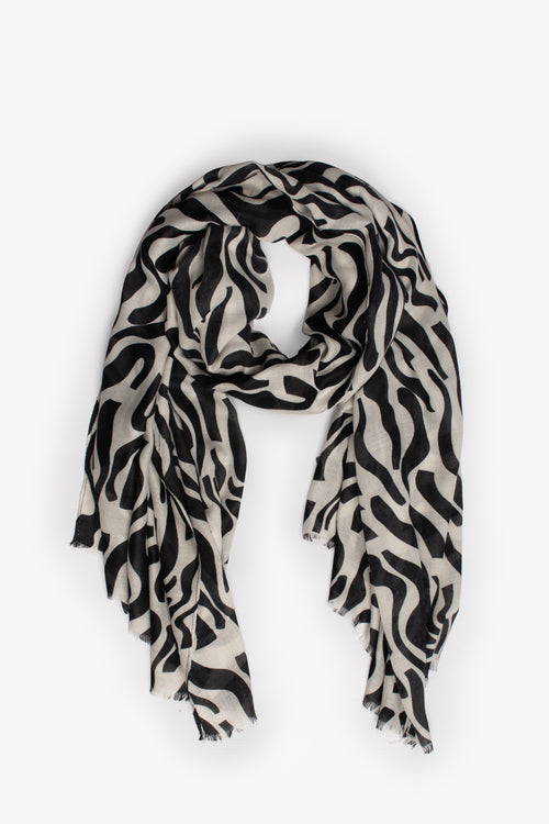 Voile Swirls and Waves scarf