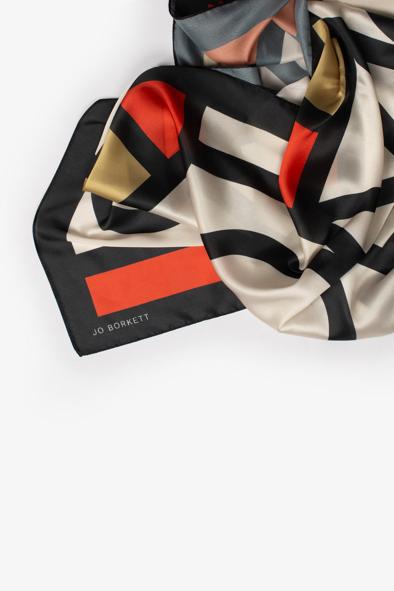 Silk Touch Rectangular Midcentury Design  - Earthtone