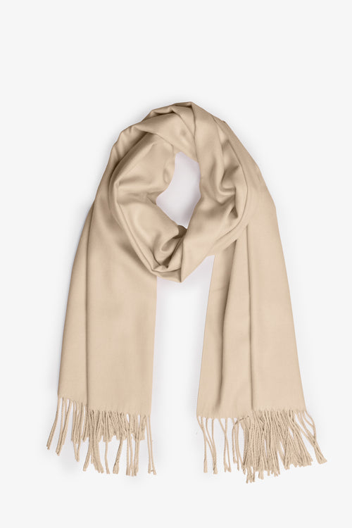 Summer Weight Pashmina - Beige