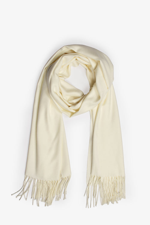 Summer Weight Pashmina - White