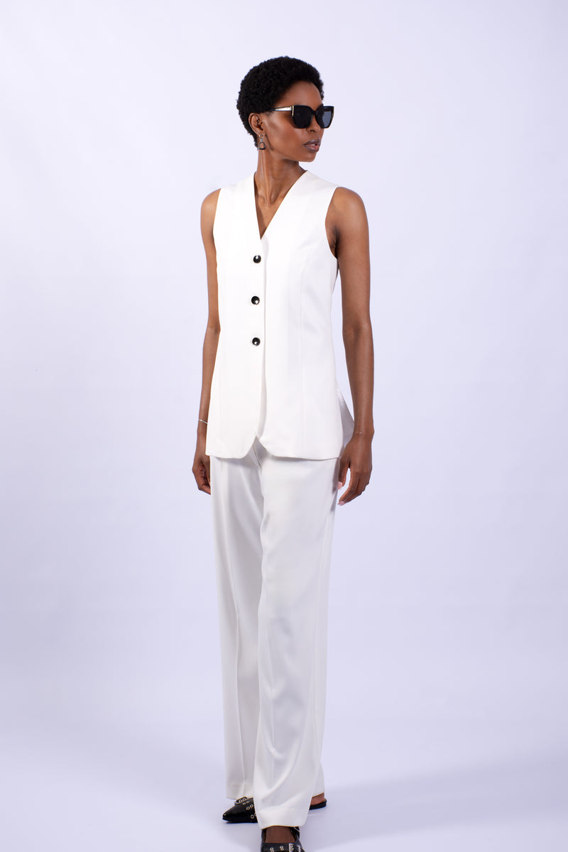 Twill Side Slit Waistcoat