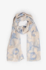 Voile Monotone Flowers - Cream