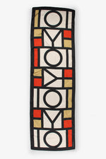 Silk Touch Rectangular Midcentury Design  - Earthtone