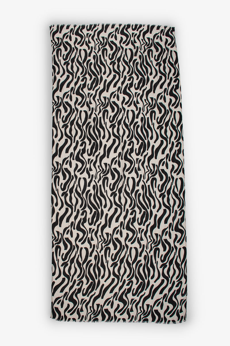 Voile Swirls and Waves scarf