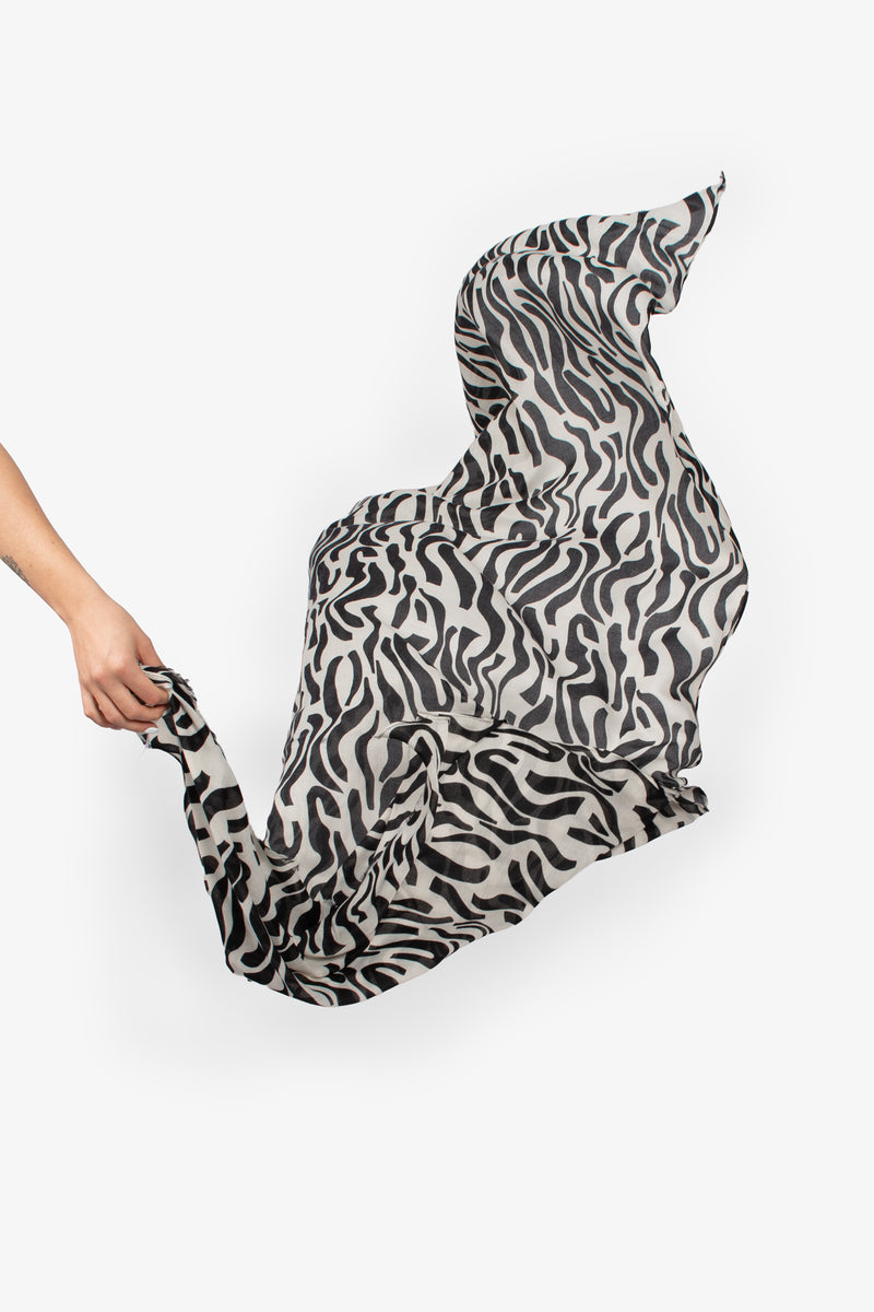 Voile Swirls and Waves scarf