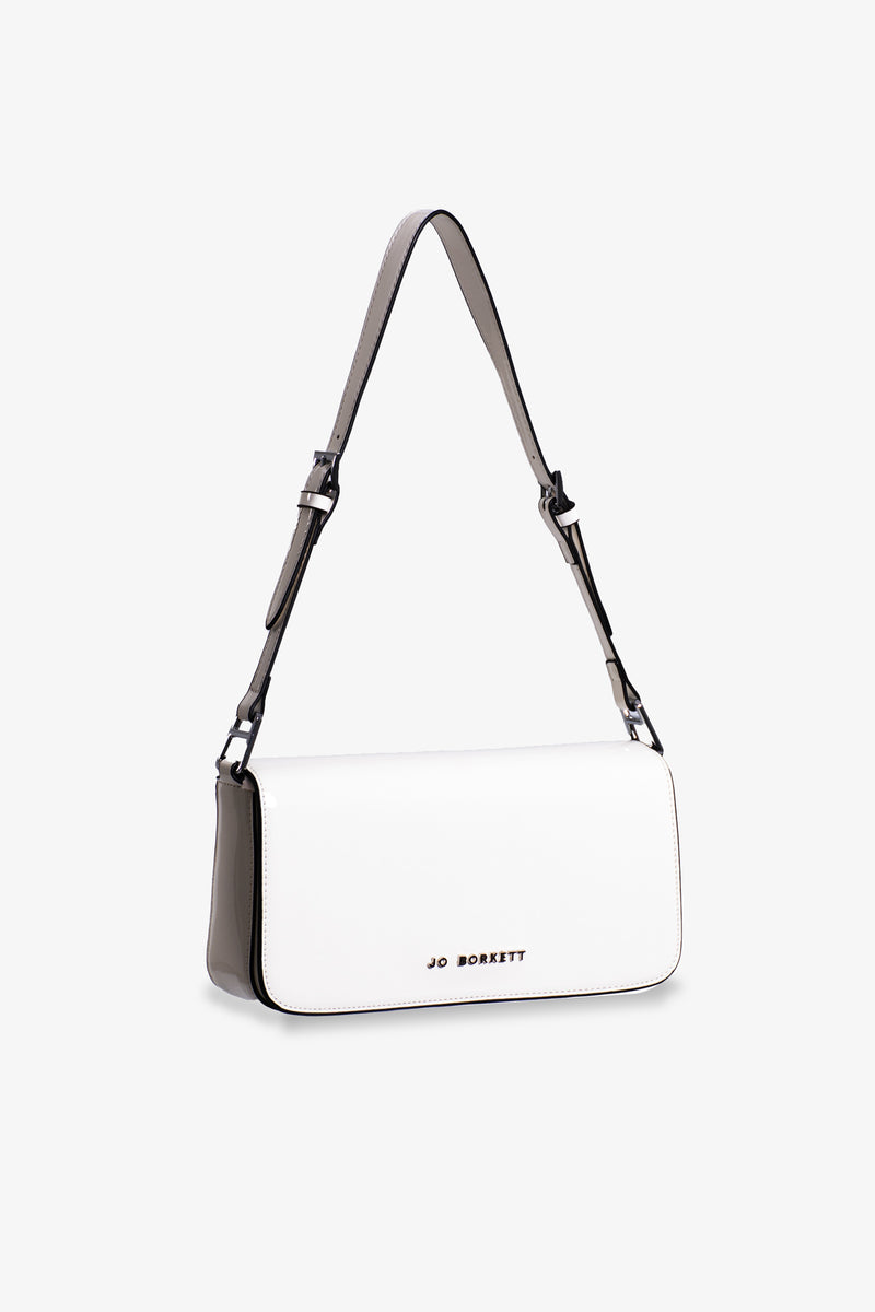 Patent Vegan Leather Strap Shoulder Bag