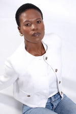 Cropped Tweed Jacket