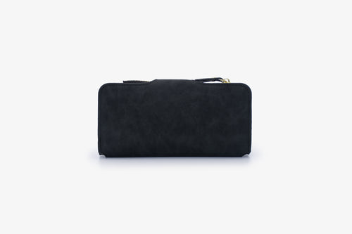 The Large Bi Fold Wallet - Black