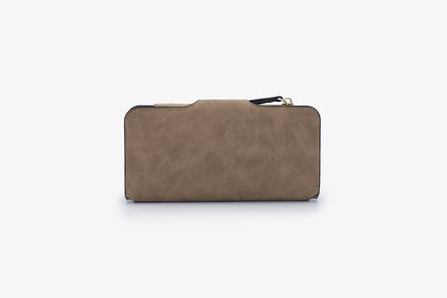 The Large Bi Fold Wallet- Tan