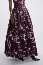 Brushed Lily Print Maxi