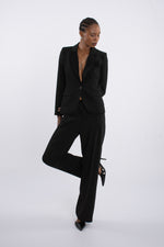 Twill Long Sleeve Jacket - Black