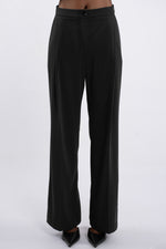 Twill Single Pleat Trouser - Black
