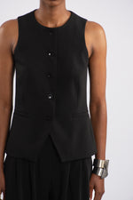 Twill Waistcoat - Black