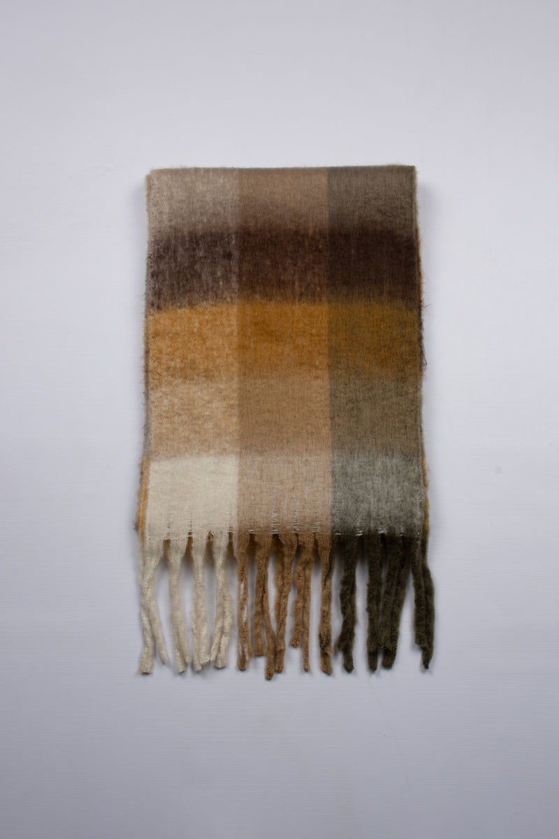 Mohair Woven Scarf - Camel