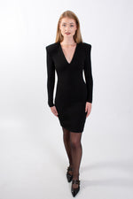 V-Neck Bodycon Mini