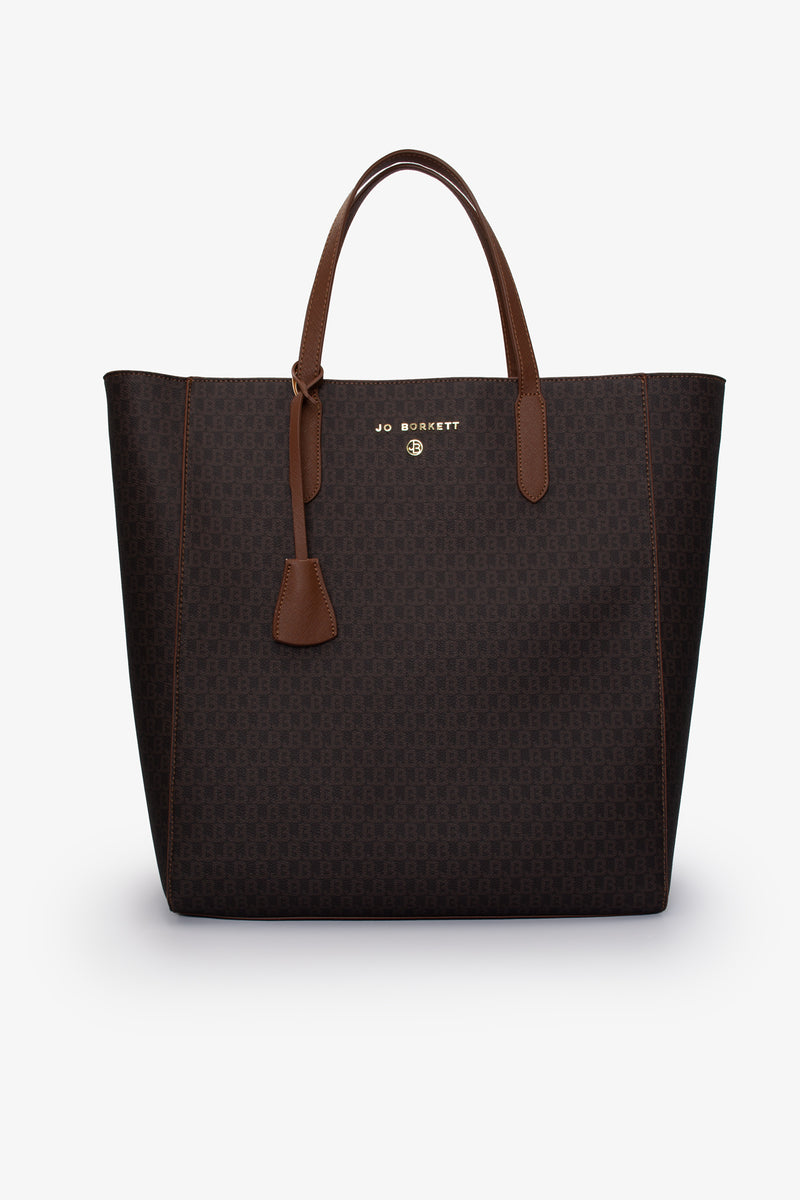 JB Logo Tote - Brown