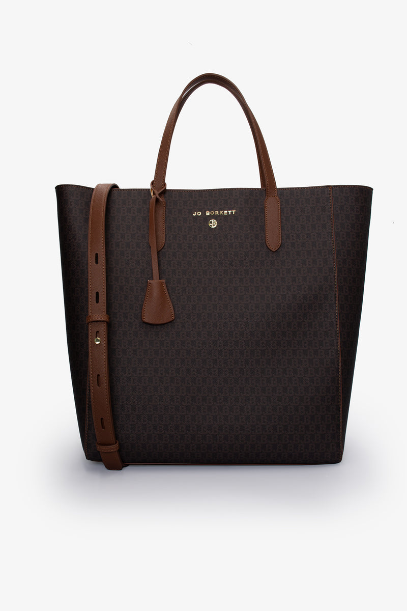 JB Logo Tote - Brown