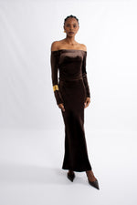Velvet Maxi Skirt