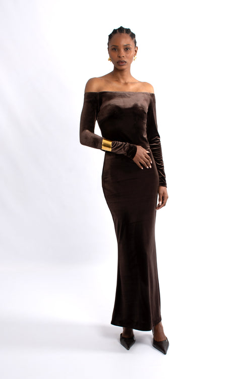 Velvet Maxi Skirt