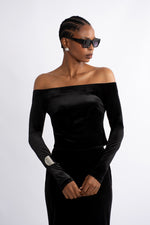 Velvet Off Shoulder Top