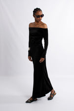 Velvet Maxi Skirt