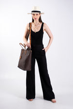JB Logo Tote - Brown