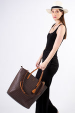 JB Logo Tote - Brown