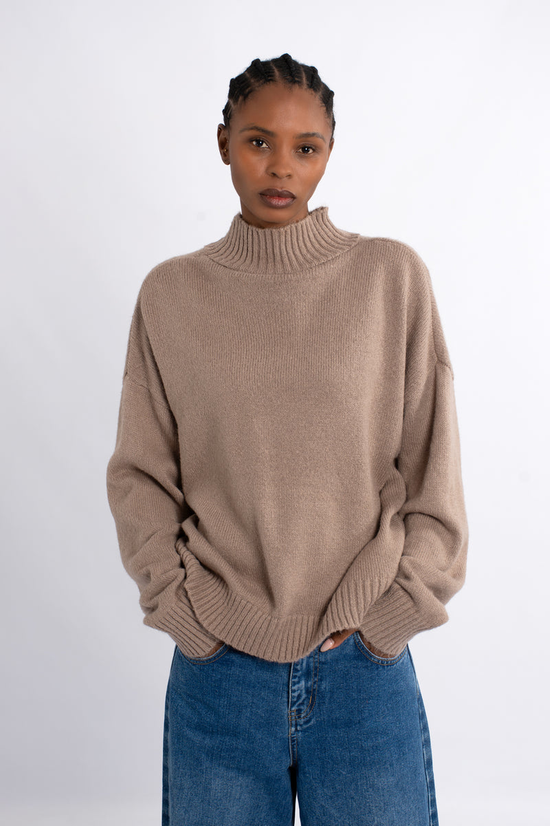 Oversized Turtle Neck Sweater