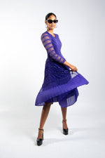 Tulle pleated dress - Purple