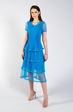 Tulle Tiered Dress - Turquoise